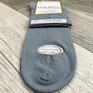 Шкарпетки чоловічі 100% шовкова бавовна Marjinal, Туреччина, ароматизовані, середні, сірі, 722, фото 2