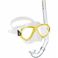Набір Cressi Perla Mare дитячий (маска Perla Junior+трубка Minigringo) жовтий