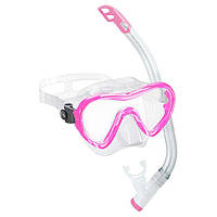 Набір Cressi Sub Sky Vip дитячий (маска Sky Junior+трубка Top) прозоро-рожевий