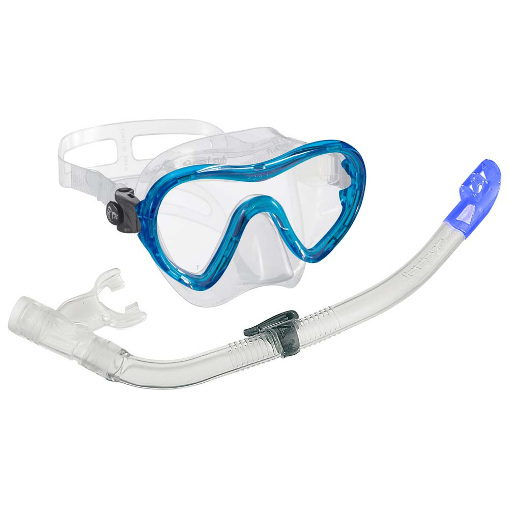 Набор для подводного плавания Cressi Sub Sky Vip Junior (маска Sky Junior+трубка Top) прозрачно-синий, фото 1