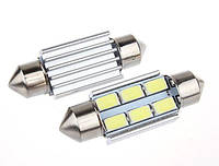 Светодиодная лампа C5W Festoon 6SMD 5730 12V 41мм с обманкой