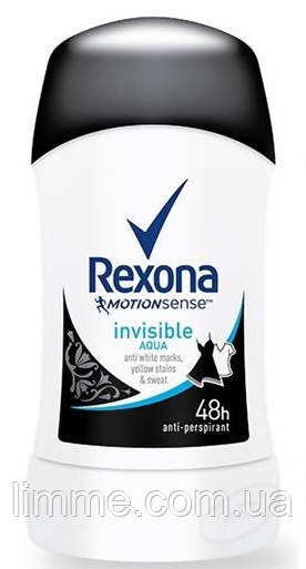 Антиперспірант - олівець жіночий Rexona Invisible Aqua 40 мл.