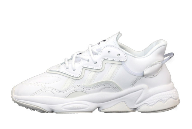 Кросівки Adidas Ozweego White жіночі / Взуття Адідас Озвиго білі шкіряні весна-літо