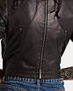 Шкіряна куртка жіноча VK чорна коротка (Арт. LT311), фото 9