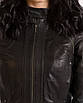 Шкіряна куртка жіноча VK чорна коротка (Арт. LT311), фото 4