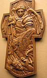 Ікона, різьблена дерев'яна "Св. Арх. Михаіл" (35х22см), фото 3