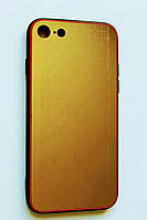 Чохол Fiji для Apple Iphone 8 бампер з металевою накладкою Gelius Metal Gold Plating