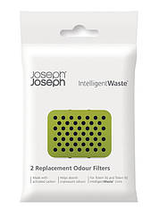 Набір змінних фільтрів 2шт. поліетиленових "Intellegent Waste" 9.4х6.9х0.5см для сміттєвих баків Joseph Joseph