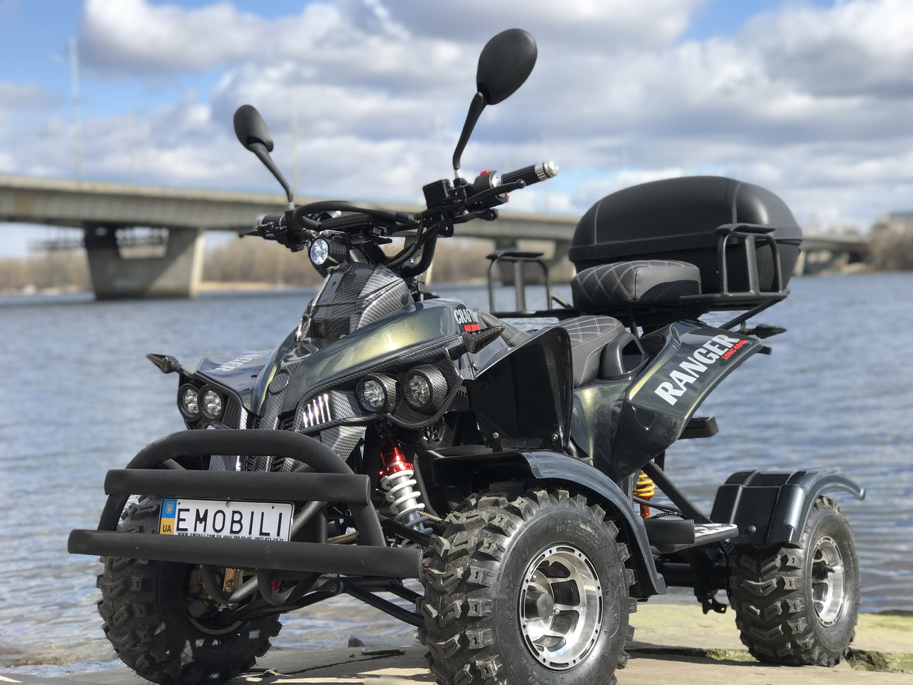 Електроквадроцикл CRAFTER RANGER 60 V 2000 W, рекуперація, підсвітка радіаторної решітки, крила, фото 1