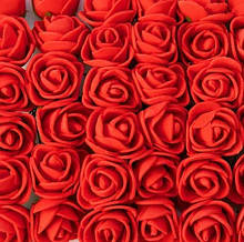 Штучні червоні троянди для виготовлення сувенірів 144 шт