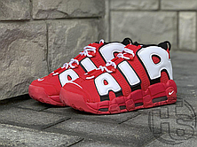 Мужские кроссовки Nike Air More Uptempo University Red/Black/White CD9403-600, фото 3