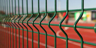 Огорожа зварна сітка цинк полімер діаметр 4мм+5//5мм; H-2.03м