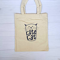 Сумка - шоппер CUTE CAT(хлопок 100%)