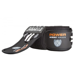 Power System Кистьові бинти Wrist Wraps PS-3500 Grey/Black