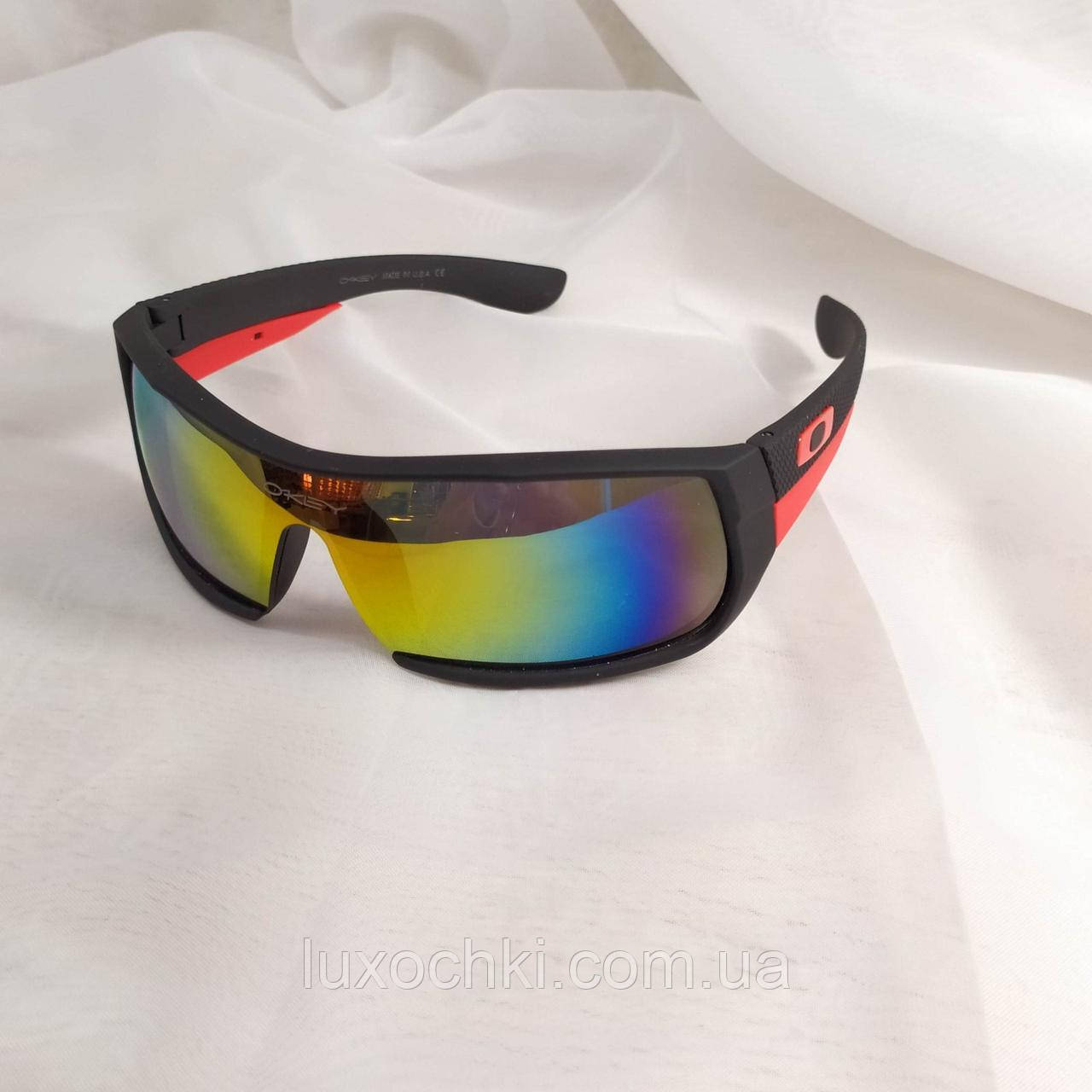 Спортивные солнцезащитные очки маска oakley