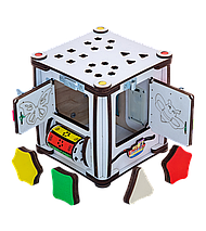 Кубик Розвивальний - БізіДом - 17х17х18 см - з Підсвіткою - ОРИГИНАЛ, фото 3