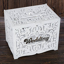 Весільний дерев'яний скриня "Wedding" 27х21х20 см (арт. SD-00106)