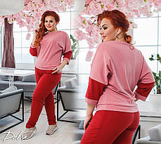 Спортивний костюм жіночий БАТАЛ, фото 2
