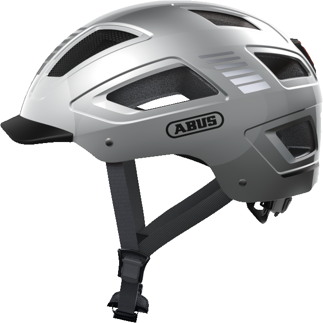 Велошлем ABUS HYBAN 2.0 Signal Silver M (52-58 см)