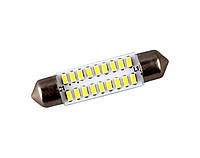 Светодиодная лампа C5W Festoon 18SMD 3014 12V 42мм с драйвером