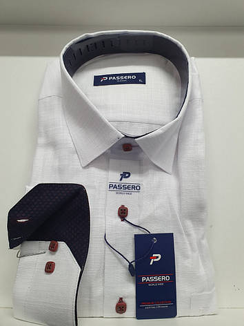 Сорочка довгий рукав Passero льон — classic, фото 2