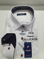 Сорочка довгий рукав Passero льон — classic