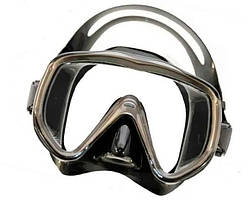 Маска для дайвінгу та підводного полювання BS DIVER SUPERVIZOR, чорний силікон, моноскло