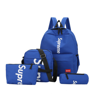 Рюкзак Supreme синій сумочкою та пеналом у комплекті