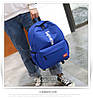 Рюкзак Supreme синій сумочкою та пеналом у комплекті, фото 5