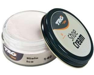 Крем-фарба для взуття та виробів зі шкіри Trg Shoe Cream, 50 мл, 140 Ice (пепільний)