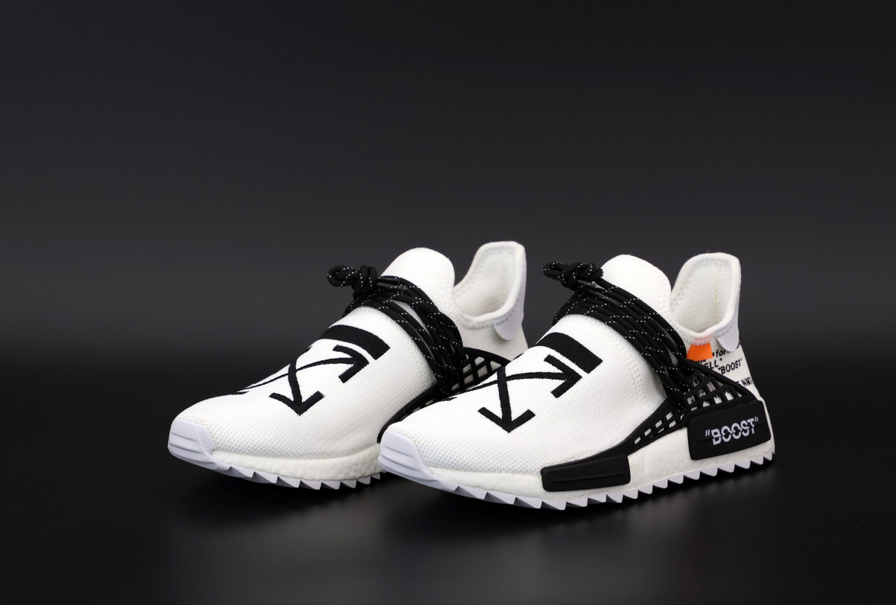 Чоловічі кросівки Adidas NMD x off-white, чоловічі кросівки адідас НМД оф вайт кросівки Adidas NMD x off-white