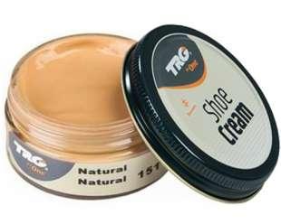 Крем-фарба для взуття та виробів зі шкіри Trg Shoe Cream, 50 мл, 151 Natural (телесний)