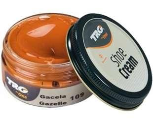 Крем-фарба для взуття та виробів зі шкіри Trg Shoe Cream, 50 мл, 109 Gazelle (буршно-коричневий)