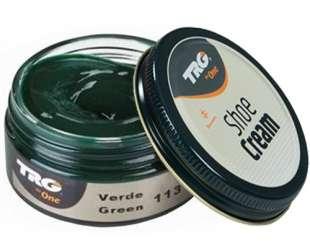 Крем-фарба для взуття та виробів зі шкіри Trg Shoe Cream, 50 мл, 113 Green (зелений)