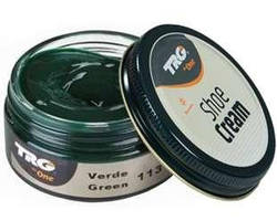 Крем-фарба для взуття та виробів зі шкіри Trg Shoe Cream, 50 мл, 113 Green (зелений)