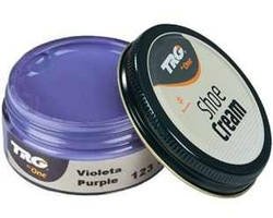 Крем-фарба для взуття та виробів зі шкіри Trg Shoe Cream, 50 мл, 123 Purple (ніжно фіолетовий)