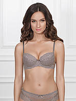 Бюстгальтер "push-up" балконет Shel, gray/rose, 80D