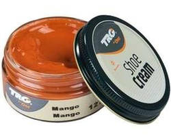 Крем-фарба для взуття та виробів зі шкіри Trg Shoe Cream, 50 мл, 127 Mango (манго)