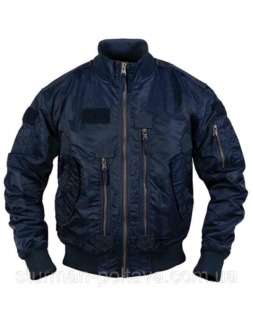 Куртка чоловіча демісезонна тактична AVIATOR нейлон  колір синій Mil-tec Німеччина
