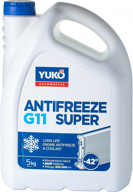 Антифриз Yuko -40 Super G11 синій 5л. ANTIFREEZE-40, фото 1