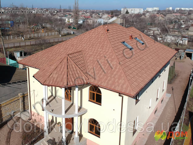 Покрівельні роботи. Монтаж покрівлі з композитної черепиці