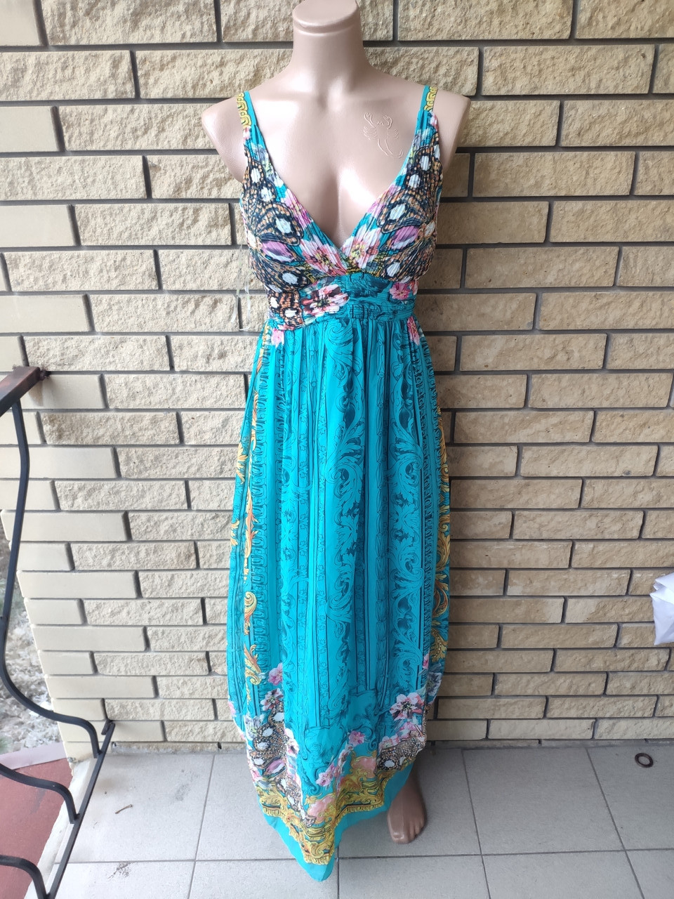 Сарафан шифоновий довгий, у підлогу, є великі розміри WHOLE FORKS, Туреччина