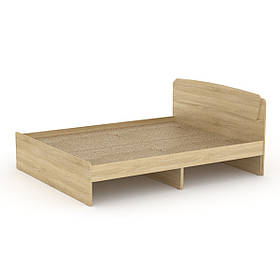 Двоспальне ліжко Класика-160х200 см Компаніт з узголів'ям лдсп дуб-сонома