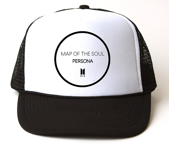 Кепка-тракер BTS Bangtan Boys - Map of the Soul: Persona (чёрная с ...