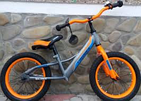 Детский беговел Crosser Balance bike Air 16" серый**