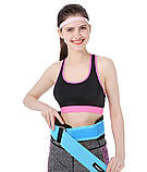 Пояс для важкої атлетики AOLIKES чорно-синій L 01246, фото 2