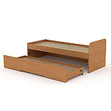 Подвійна ліжко Компаніт-80+70 см двомісна висувна з лдсп, фото 4