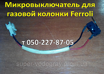 Мікровимикач для газової колонки Ferroli