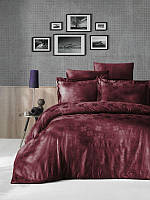 First choice Clover Bordo(dark red) постельное белье сатин-жаккард евро 200х220