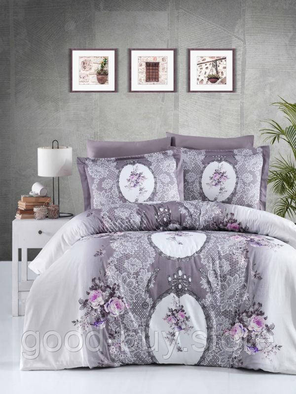 First Choice POEMA Leylak(lilac) постільна білизна сатин полуторний 160х220